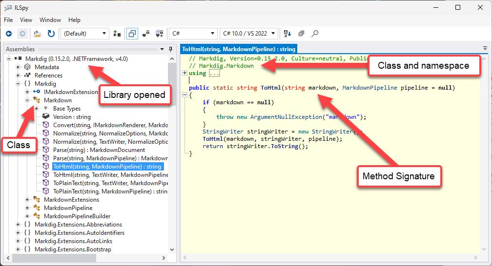 Inspecting Class Signatures