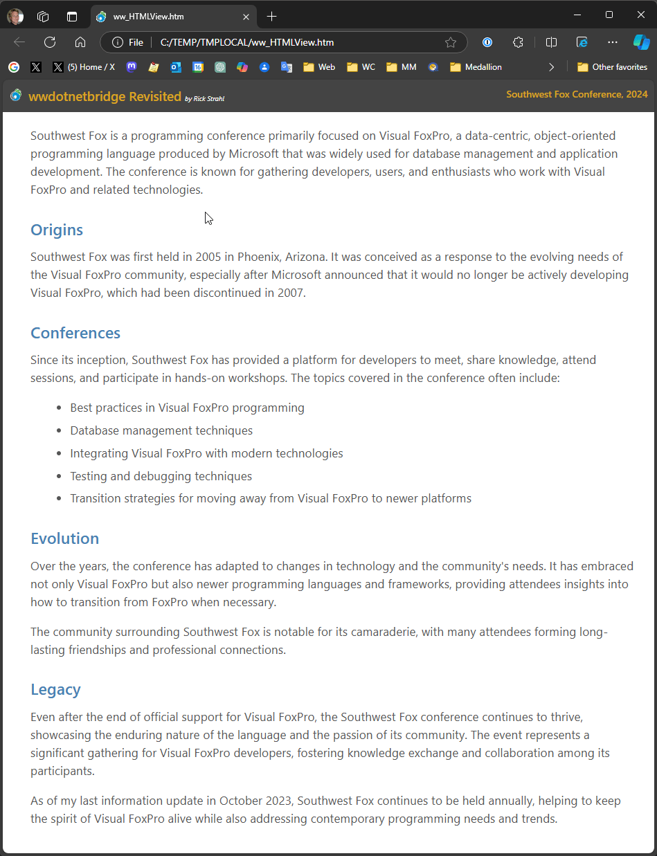 OpenAi Completions SwFoxHistory