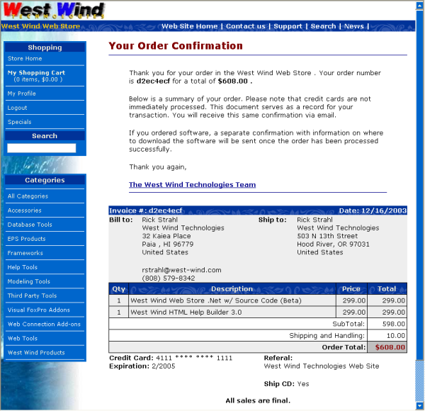 west wind web surg checksite error